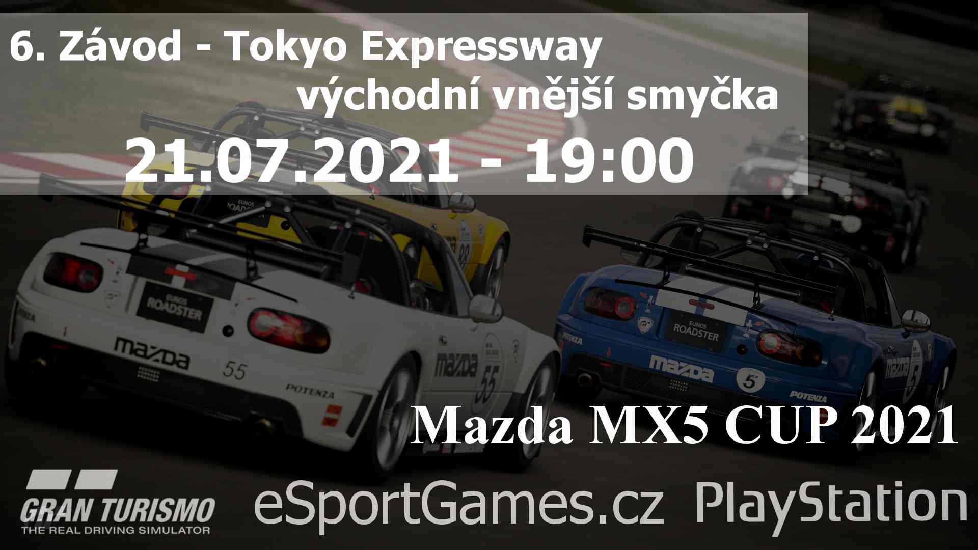 6. Závod - MX5 CUP 2021 - Tokyo Expressway - východní vnější smyčka